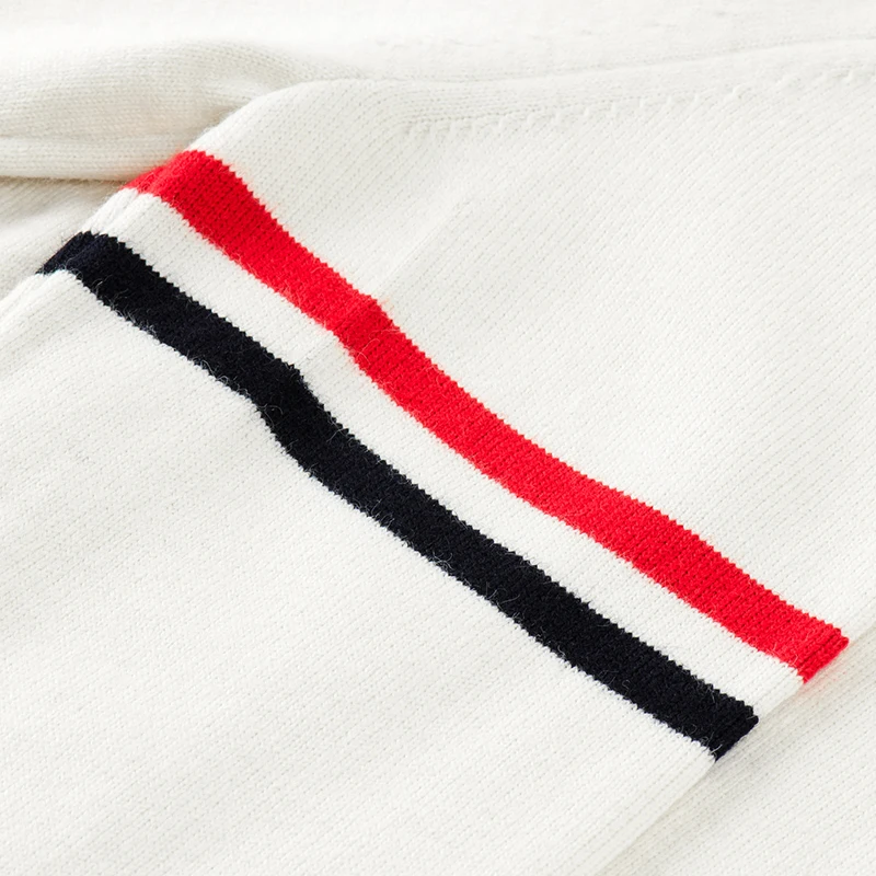 High-End-Marke Strickjacke Männer Frühjahr Herbst Neue Mode Persönlichkeit farbige gestreifte Open-Shirt Luxus Freizeit Komfort Warmwarme Pullover Jacke – Detail 18