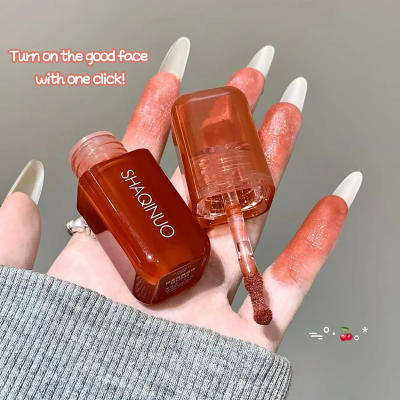 Soft Matte Liquid Blush SHAQINUO Makeup Waterproof Brighten Natural Rouge Peach Pink Violet Jelly Blusher Face Makeup Cosmetics