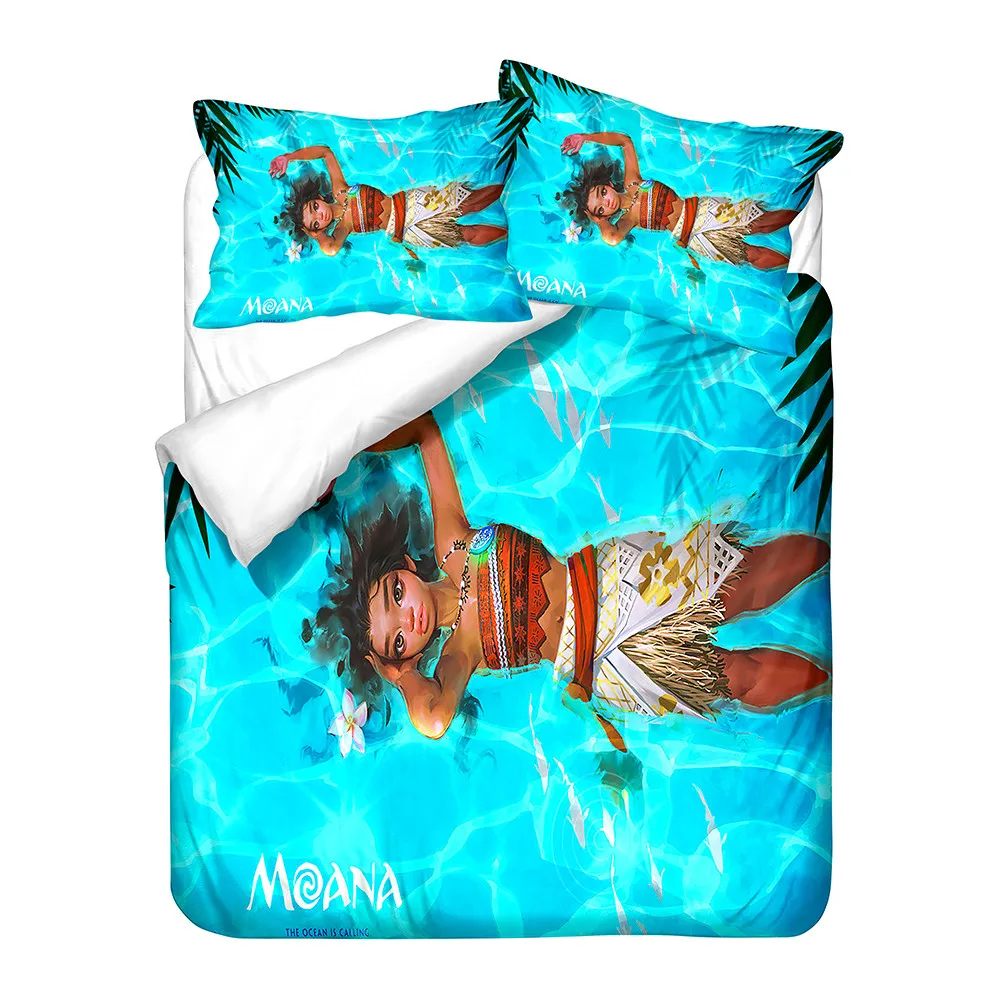 Disney Moana Maui Ocean Bedding Set Bed Cover Pillow Cover Science Comforter Bedding Set Twin Full Queen King Size Bedding Sets