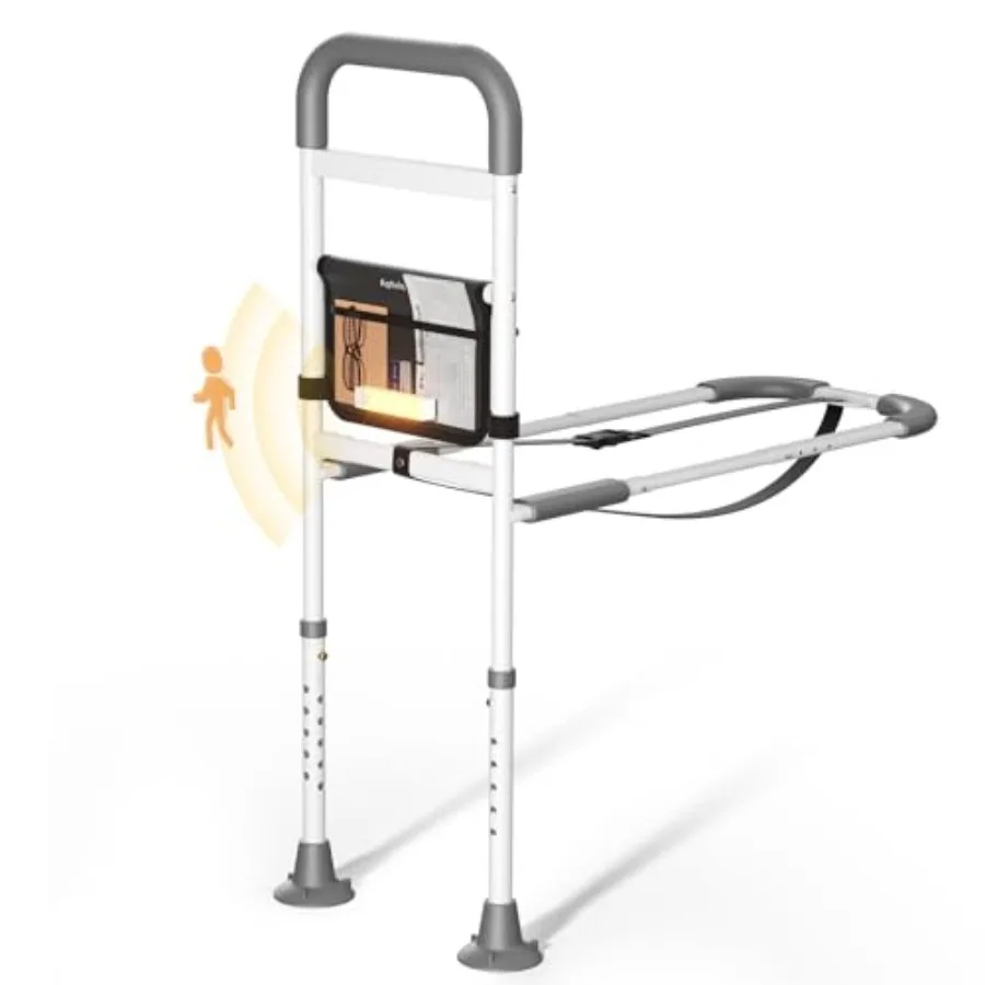 

Bed Rails for Elderly Adults Safety - ASTM Compliant, 350 lb Heavy Duty Bed Assist Rail for Seniors, Adjustable Bed Cane with N