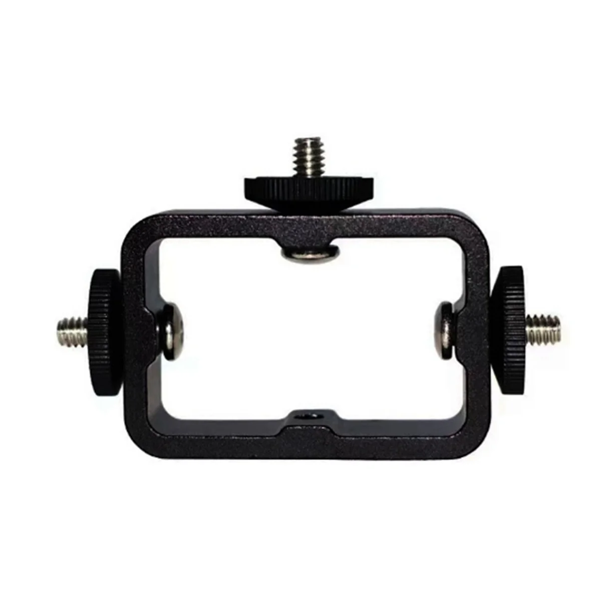 B03B-Holder Flash Bracket Adapter Bracket for Live Broadcast Selfie Camera Phones 1/4 Hole Metal Three-Position Machine