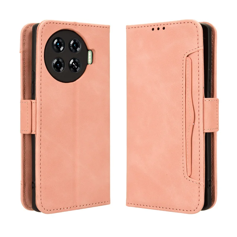 For Tecno Spark 20 Pro+ KL7 cover wallet closure book flip multi-card slot holder case for Tecno Spark20 Pro Plus 4G phone bags