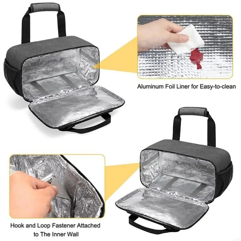 918C حقيبة تحمل الطلاء الأكريليكي تمسك حتى 50 منظمي الطلاء الفني للزجاجة