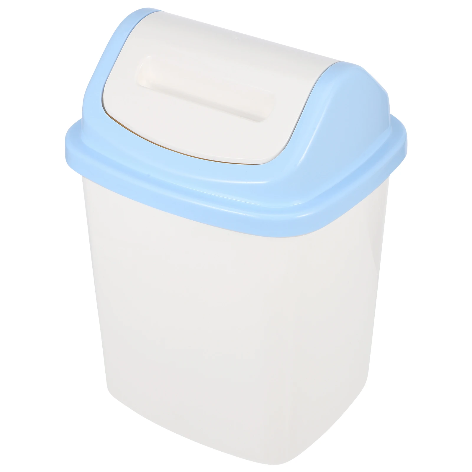 

Flip Trash Can Bathroom 12L Waste Bin Kitchen Office Pp Garbage Can With Lid Swing Top Dustbin For Home Use Small Slender Step