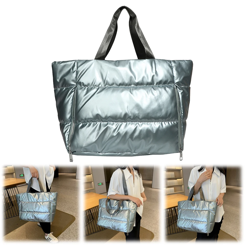 Sac fourre-tout bouffant pour femmes, sac à bandoulière de grande capacité, fourre-tout bouffant en Nylon, sac à main pour le travail, les voyages, la salle de sport
