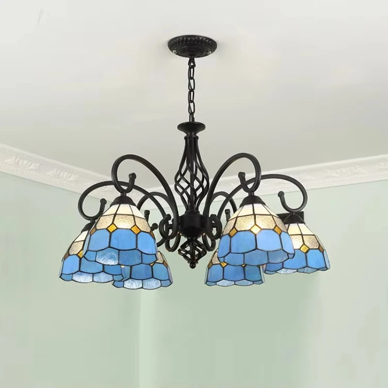 

Art LED chandelier, black European wrought iron chandelier, suitable for home interior decoration