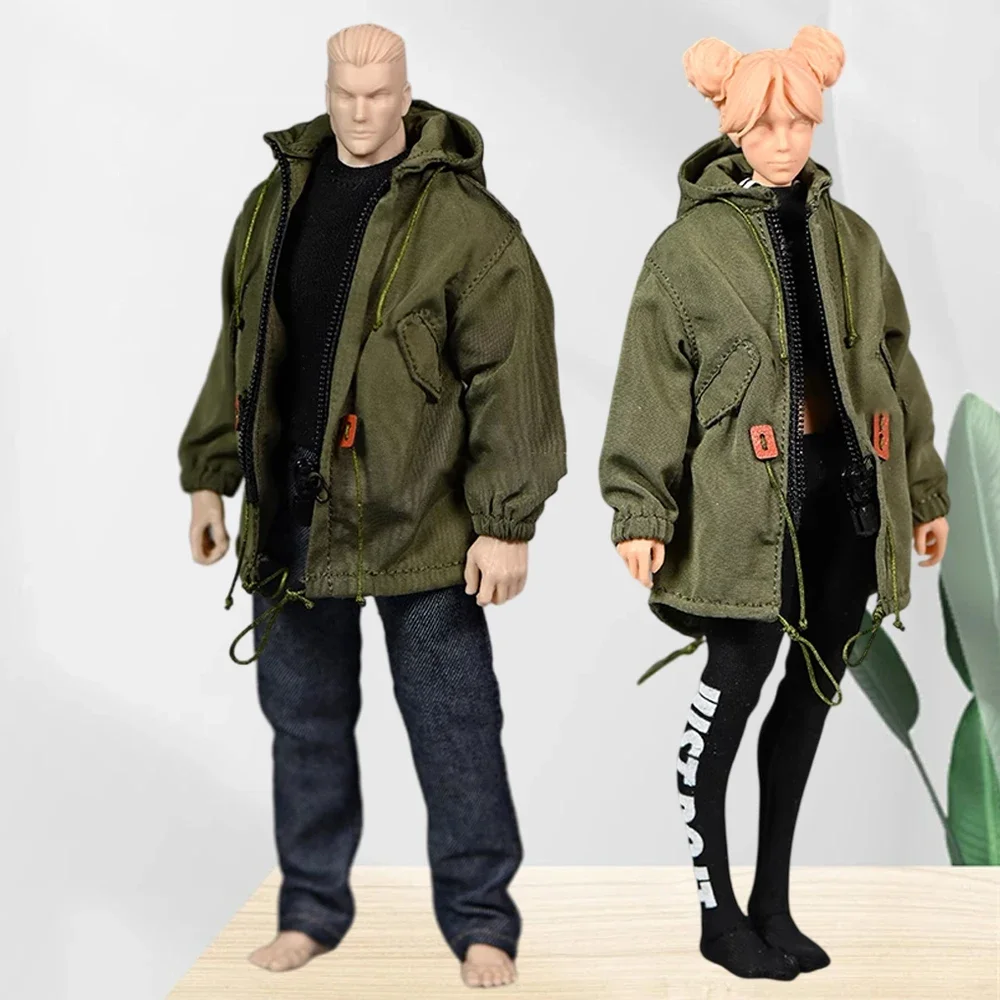 New 1/12 scale Doll costume trendy military version windbreaker jacket loose workwear clothing model Toy accessories