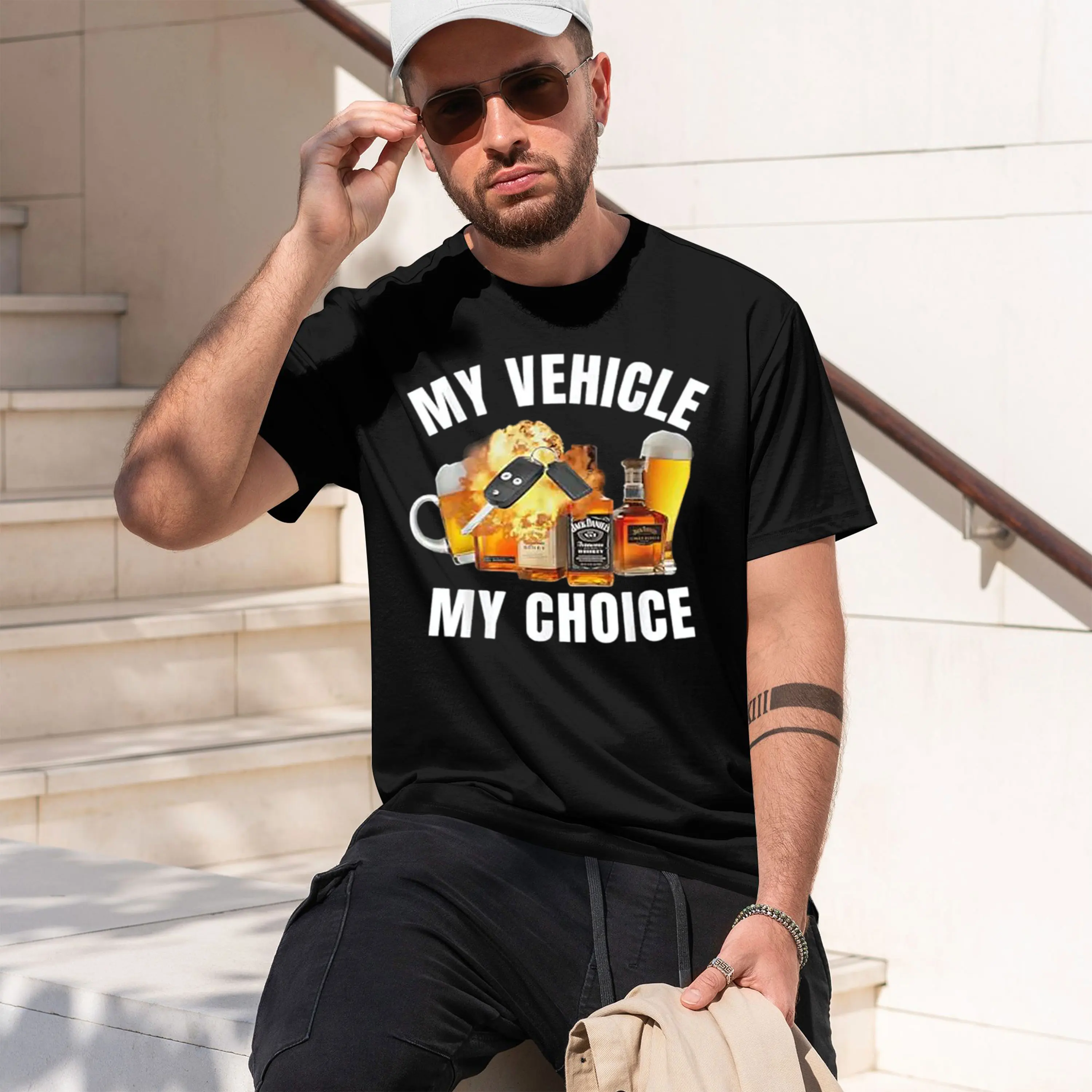 2026 New Model My My Choice - Funny T-Shirt iving Car inker Graphic Outfit Beer Lover inking Saying Tee Novelty Street Y2k