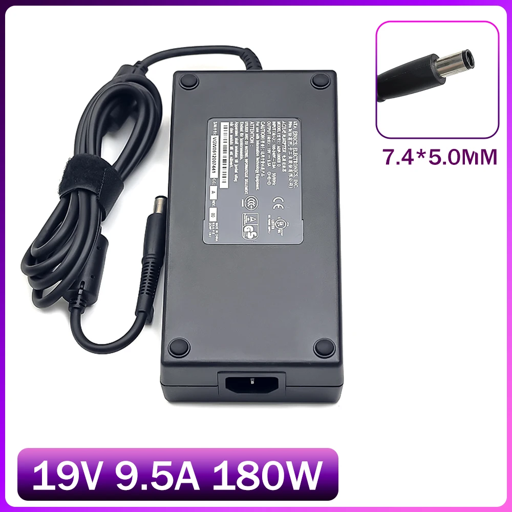 

19 В 9,5 А 180 Вт 7,4*5,0 мм адаптер питания для ноутбука, зарядное устройство для HP Pavilion HDX9200 HDX9100 HDX9300 HSTNN LA03 PA-1181-02HQ ADP 180HB