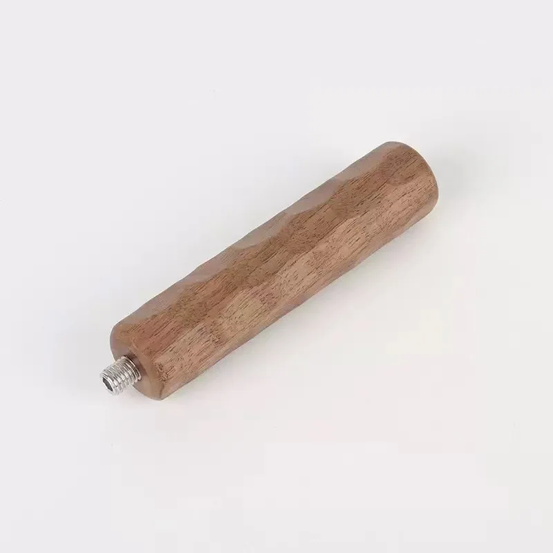 

E2 Coffee Machine Wooden Handle Threaded Handle Natural Wood Texture Coffee Cup Machine Replacement Accessory Espresso Walnut