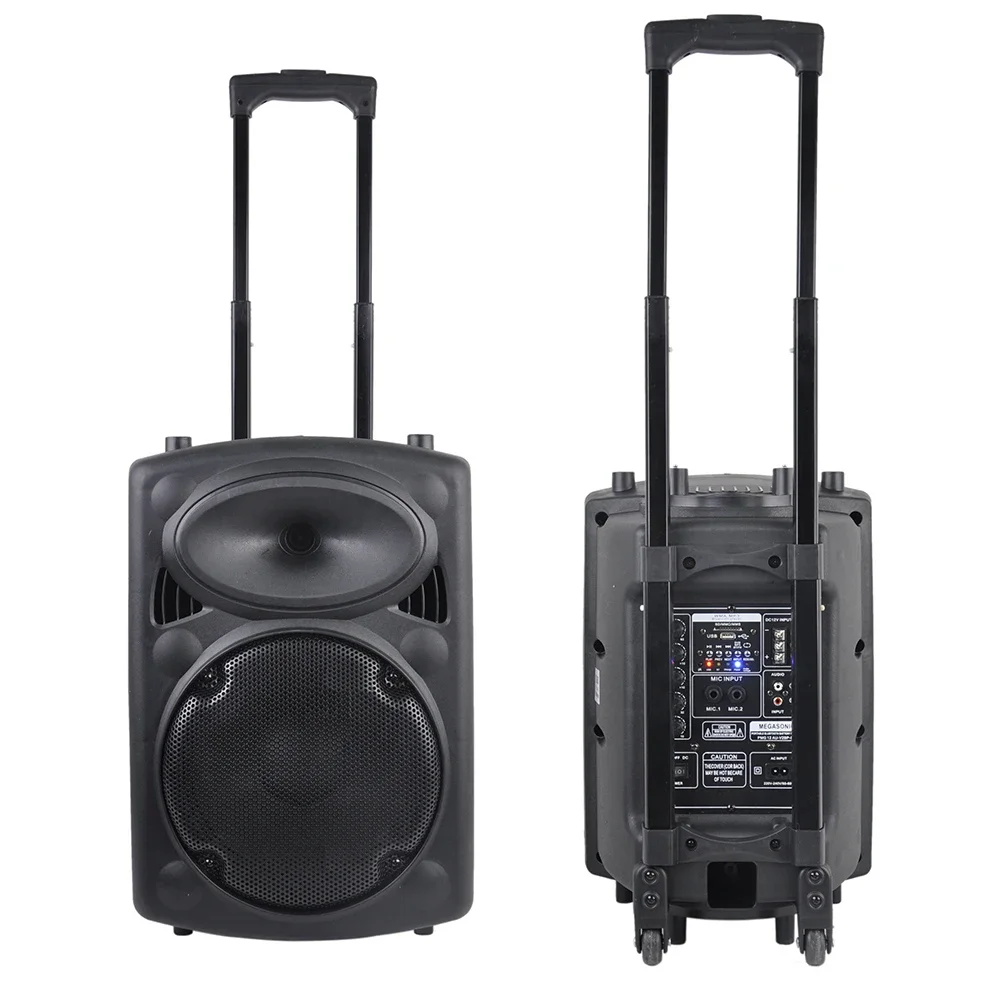 

V2BP-BT 10 Inch Battery Rechargeable Recharged Powered Portable Speaker with Wireless Microphone