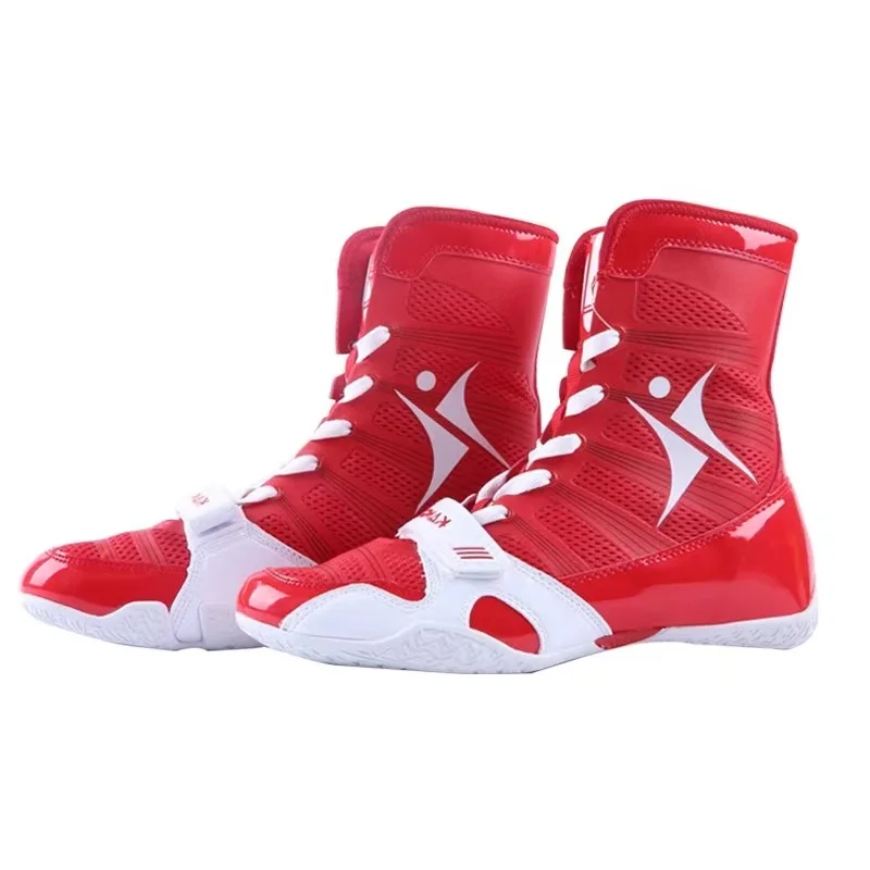 Professionelle Wettkampfsport-Fitness-Trainingsschuhe für Männer und Frauen. Bequeme Wrestling-Schuhe. Boxkampfstiefel