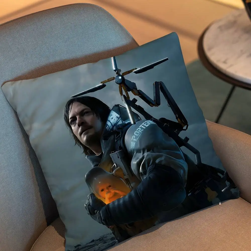 Sam Higgs Monaghan Death Stranding DS day gift Pillow Case Living Room Sofa Cushion Cover Suitable For Home Bedroom Room custom