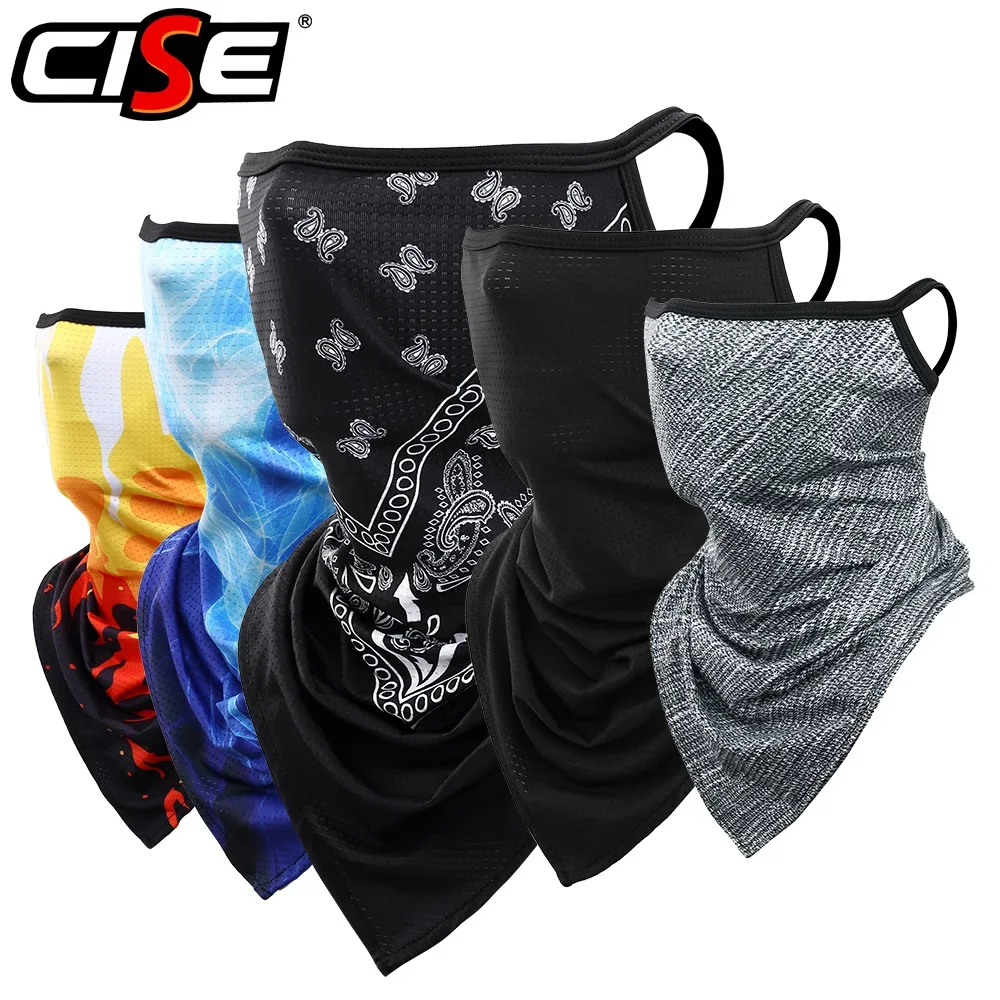 

Summer Motorcycle Balaclava Moto Bandana Earloop Ice Silk Face Mask Tube Scarf Motorcross Biker Cycling Neck Gaiter Men Women