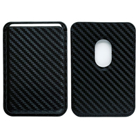 Magnetic Suction Type Carbon Fiber Leather Card Holder for Iphone 14 13 12 Mag Safe Wallet Phone Accessories