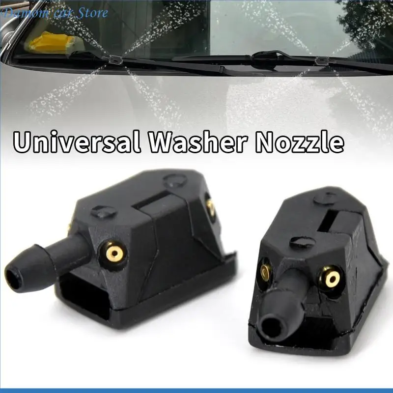 

A2UC Universal Car Windscreen Washer Wiper Blade Water Jets Nozzles Mounted Onto 8mm 9mm Arm Adjusted 4 Way
