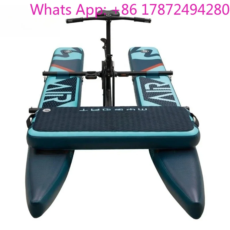 

New Folding Inflatable Water Bike - Lightweight Pedal Cycle for Sea and Lake Recreation