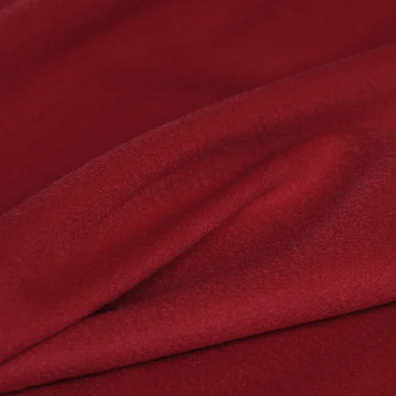 Redraspberry Red Micro Ripple Overcoating Cashmere Wool Garment Materials Women Suits Overcoat DIY Clothes Fabrics Freeshipping