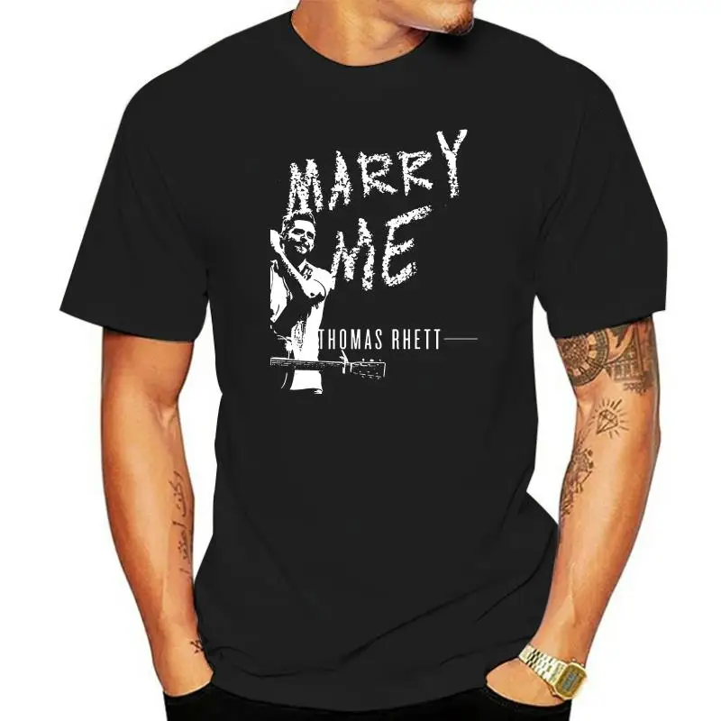 Thomas Rhett - Marry Me T-Shirt Size S-2Xl Black Fashion Cool Tee Shirt