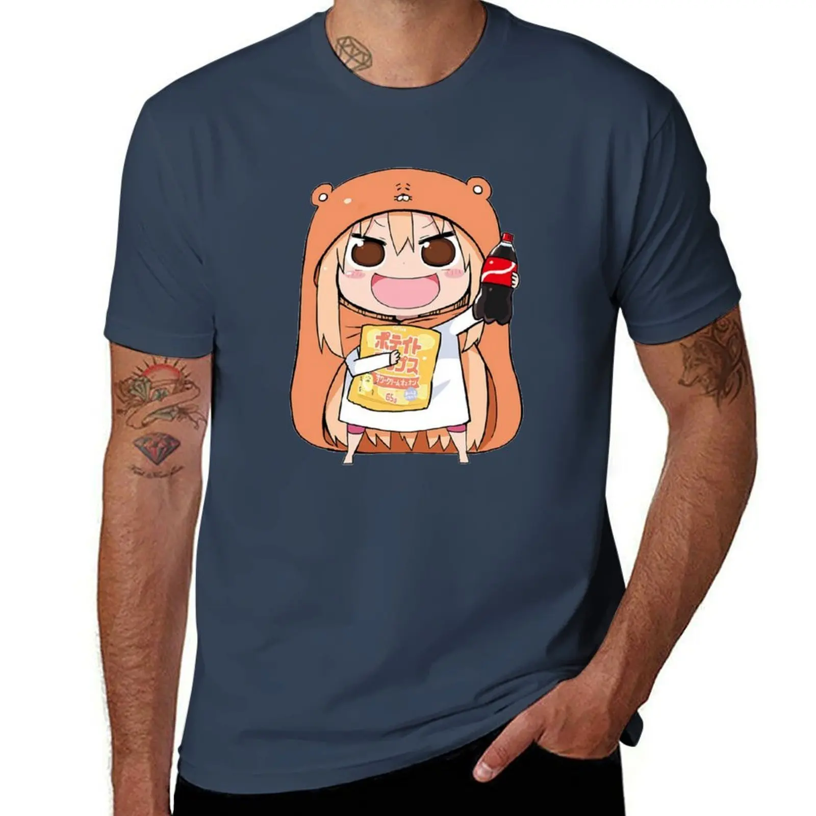 

Umaru chan holding a cola bottle T-Shirt t shirts for man graphic funny man t shirts for men T-Shirt