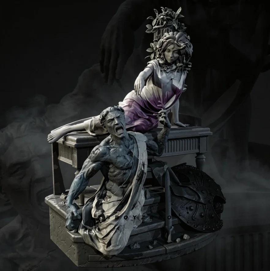 

Full height 80mm 105mm 125mm Resin model kits figure beauty colorless and self-assembled (3D Printing )TD-7692/3D