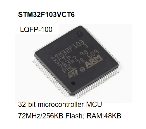 

90/pallet Original genuine STM32F103VCT6 LQFP-100 ARM Cortex-M3 32-bit microcontroller MCU