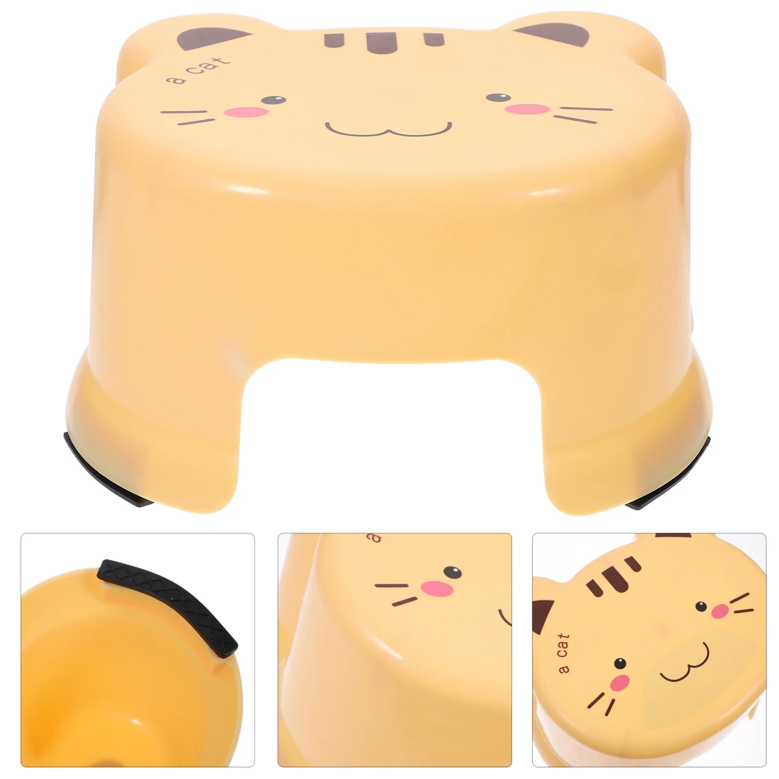 Cartoon Plastic Stool Footstool Short Non-slip Step Kids Bathroom Stools Small for Toddler