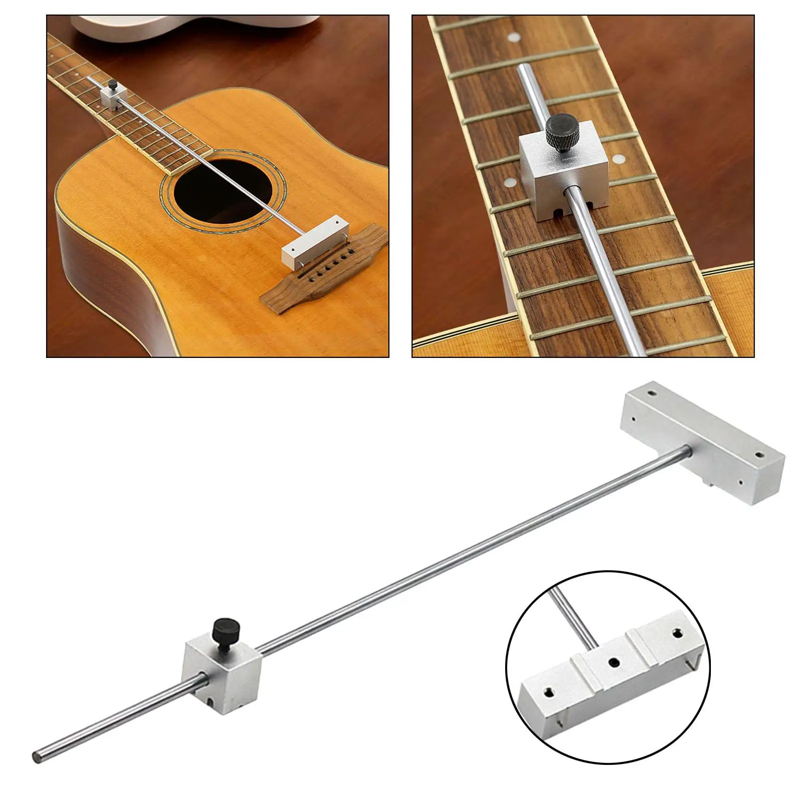 

Guitar Chord Positioning Tool Heavy-duty Easy Installation Repairing Kit Metal Easy to Operate Guitar Setup for Instrument