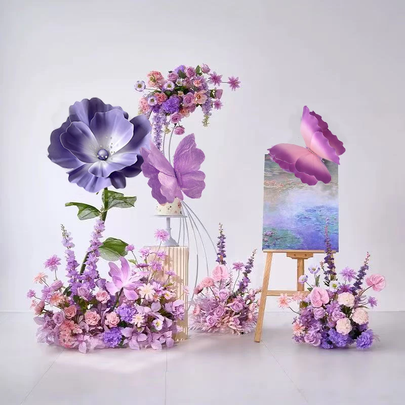 

Огромные искусственные декоративные цветы из пенопласта, свадебный прием, декор для свадьбы, дня рождения, реквизит для фотосъемки, витрина магазина