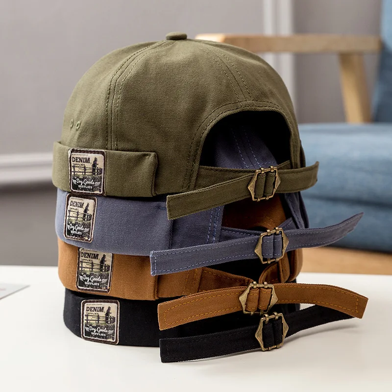 قبة القبعات الرجال العصرية الأسود الرجعية بروكلين إلكتروني التطريز البيسبول القطن قابل للتعديل عارضة قبعة الهيب هوب قبعات للحماية من الشمس #4