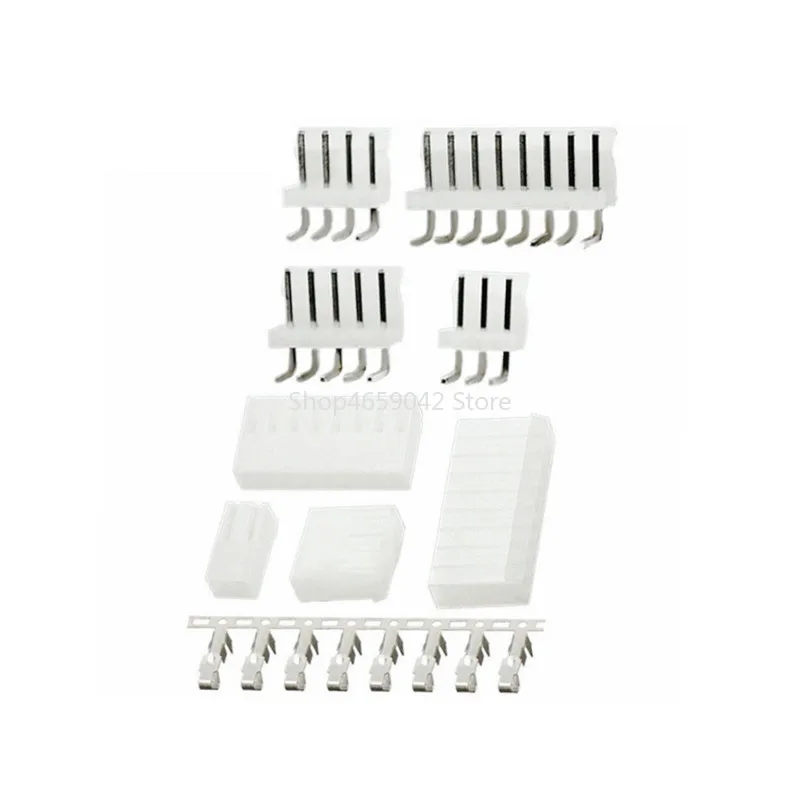 10sets CH3.96 3.96mm Pitch Connector Curved Needle+Housing+Terminals 2P 3P 4P 5P 6P 7P 8P Connectors Adaptor