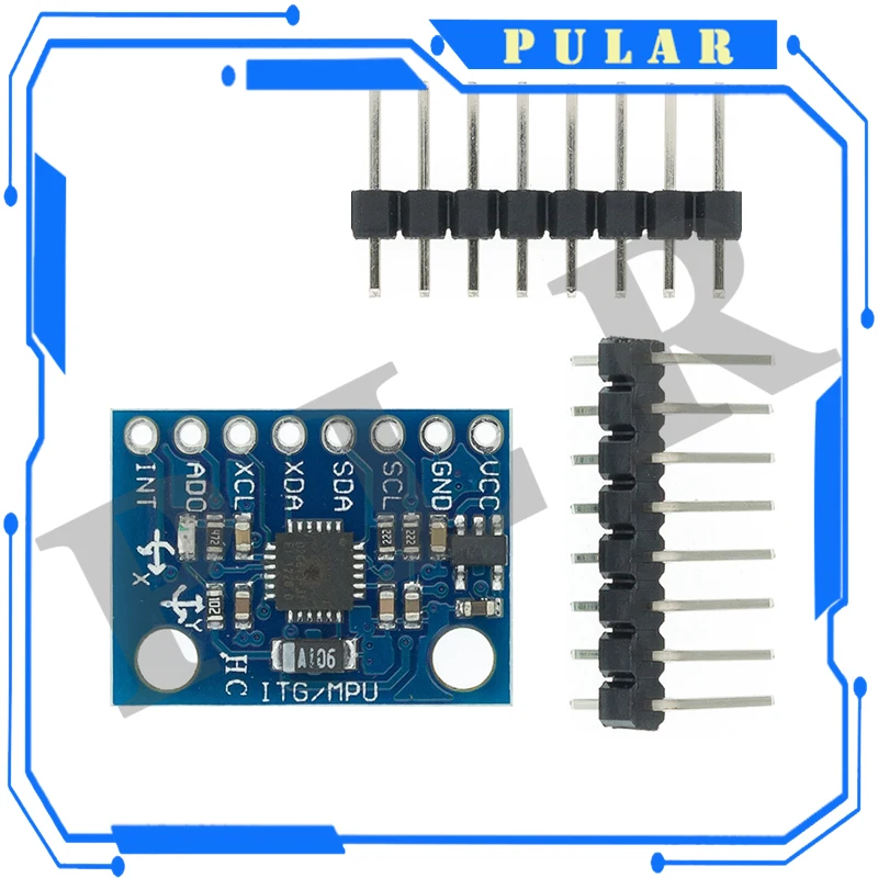 1Pc PLR GY-521 MPU-6050 MPU6050 Module 3 Axis Analog Gyro Sensors+ 3 Axis Accelerometer Module