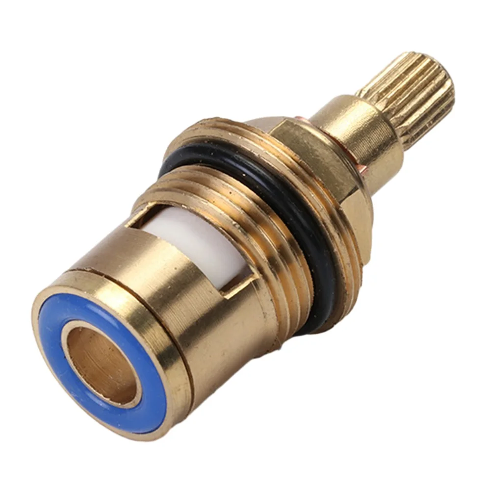 New Practical Tap Valve Faucet Valve Copper Cartridge Ceramic Disc Gland Kitchen Replacement Sinks Quarter Turn