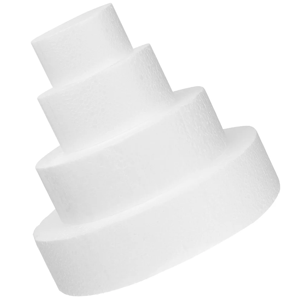 

4 Pcs Top Hat Foam Cake Model Baby Cookie Stencils Bakery Wedding Decoration Photography Prop
