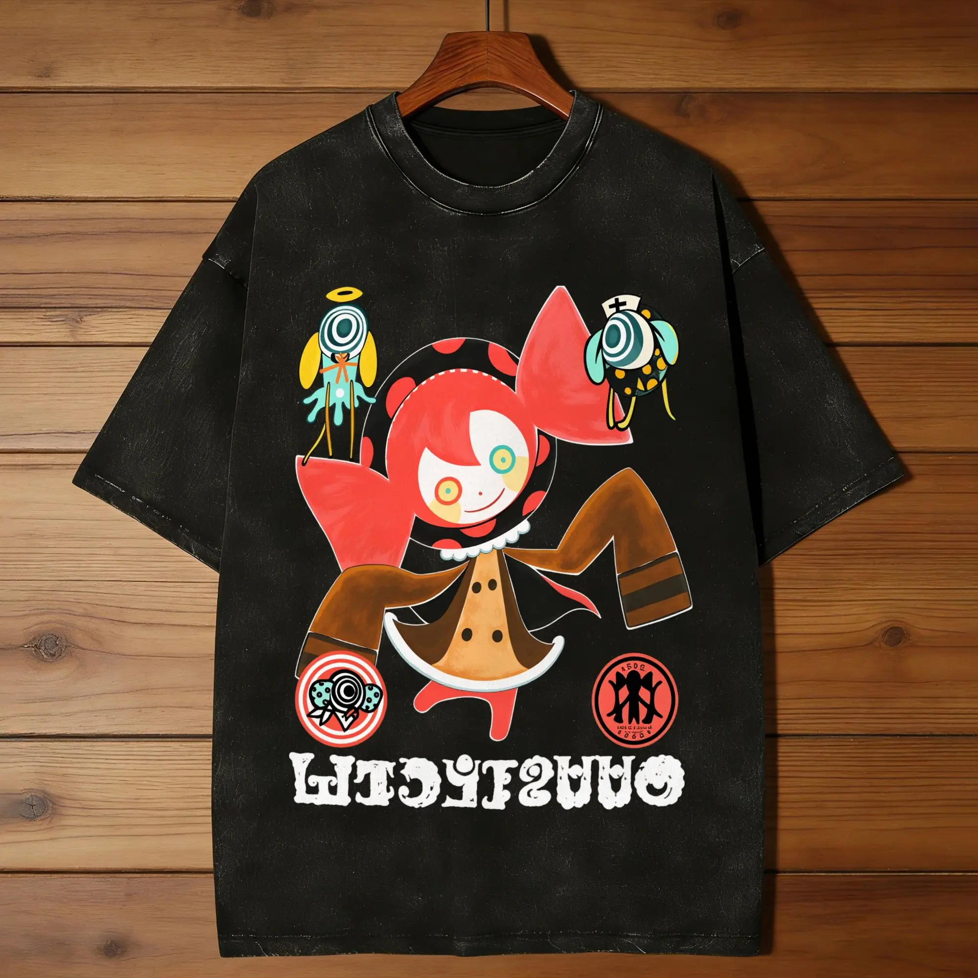 Camisetas Mahou Shoujo Magi Madoka Magica para hombre, camisetas novedosas lavadas, camisetas de manga corta con cuello redondo, ropa única de algodón