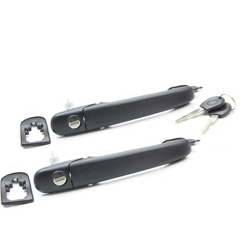 6N0837207C/D 2PCS FRONT LEFT RIGHT DOOR HANDLE WITH 2 SAME KEYS FOR POLO 6N 6N1 6N2 SHARAN SEAT ALHAMBRA GALAXY