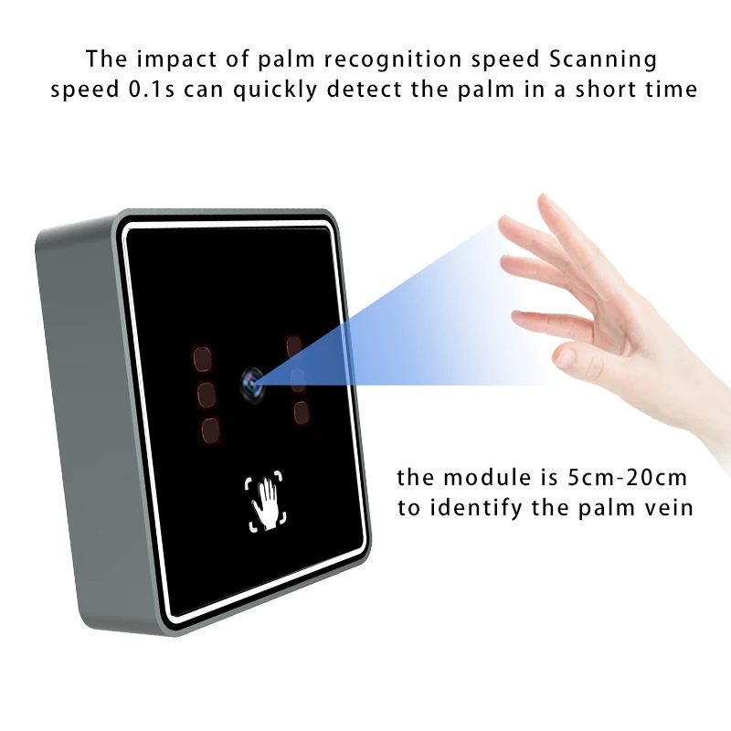 USB Powered Biometric Palm Vein Module for Secure Access Control Customize logo Palm Print Reader Module Palm Vein Recognition