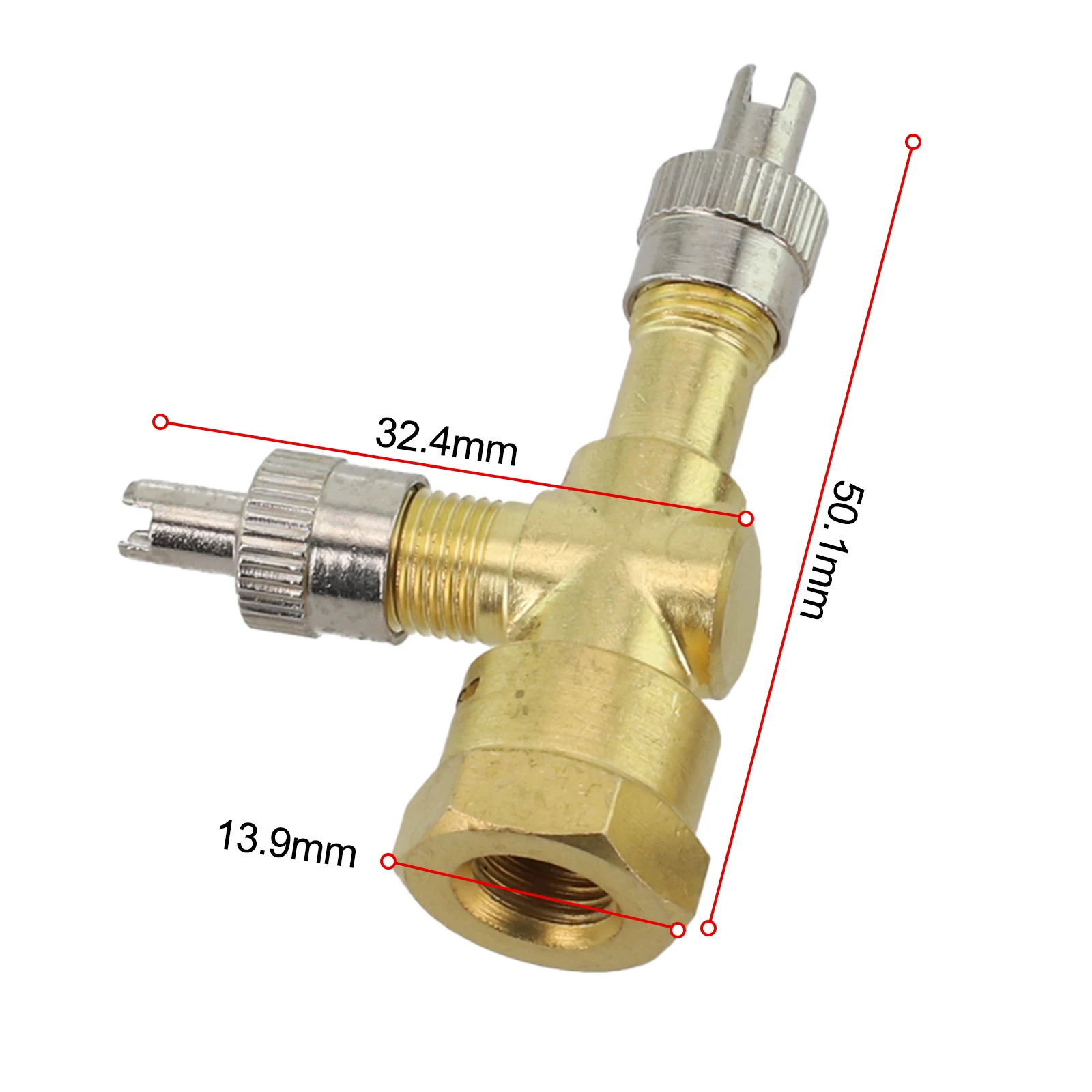 Fitment Type Automobiles Motorcycles TPMS Valve Tee Adapter Way Pure Automobiles Motorcycles TPMS Valve Tee Adapter TPMS Valve