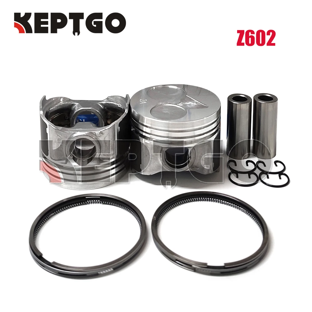 

2 set Z602 Piston With Rings Set STD For Kubota Engine