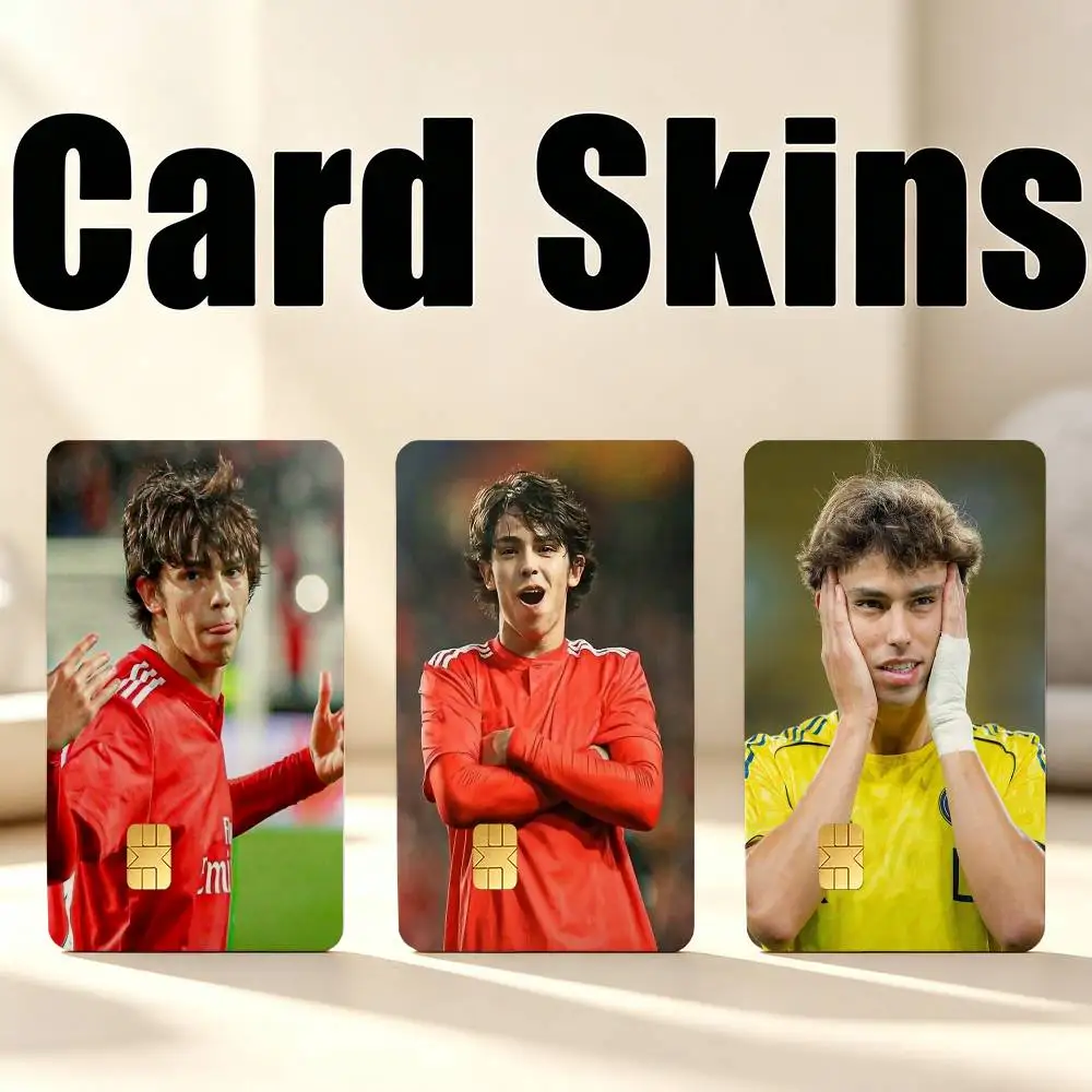 Cool J-Joao F-Felix 1Set 4Pcs Card Skin Stickers, Waterproof Decorative Film for Credit Debit Bank Bus IC Cards