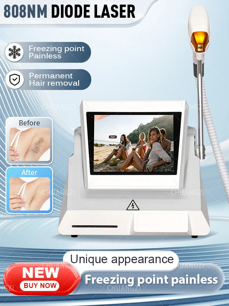 

Newest Design Professional Portable 755nm 808nm 1064nm Diode Laser 3000w Permanent Hair Removal Machine