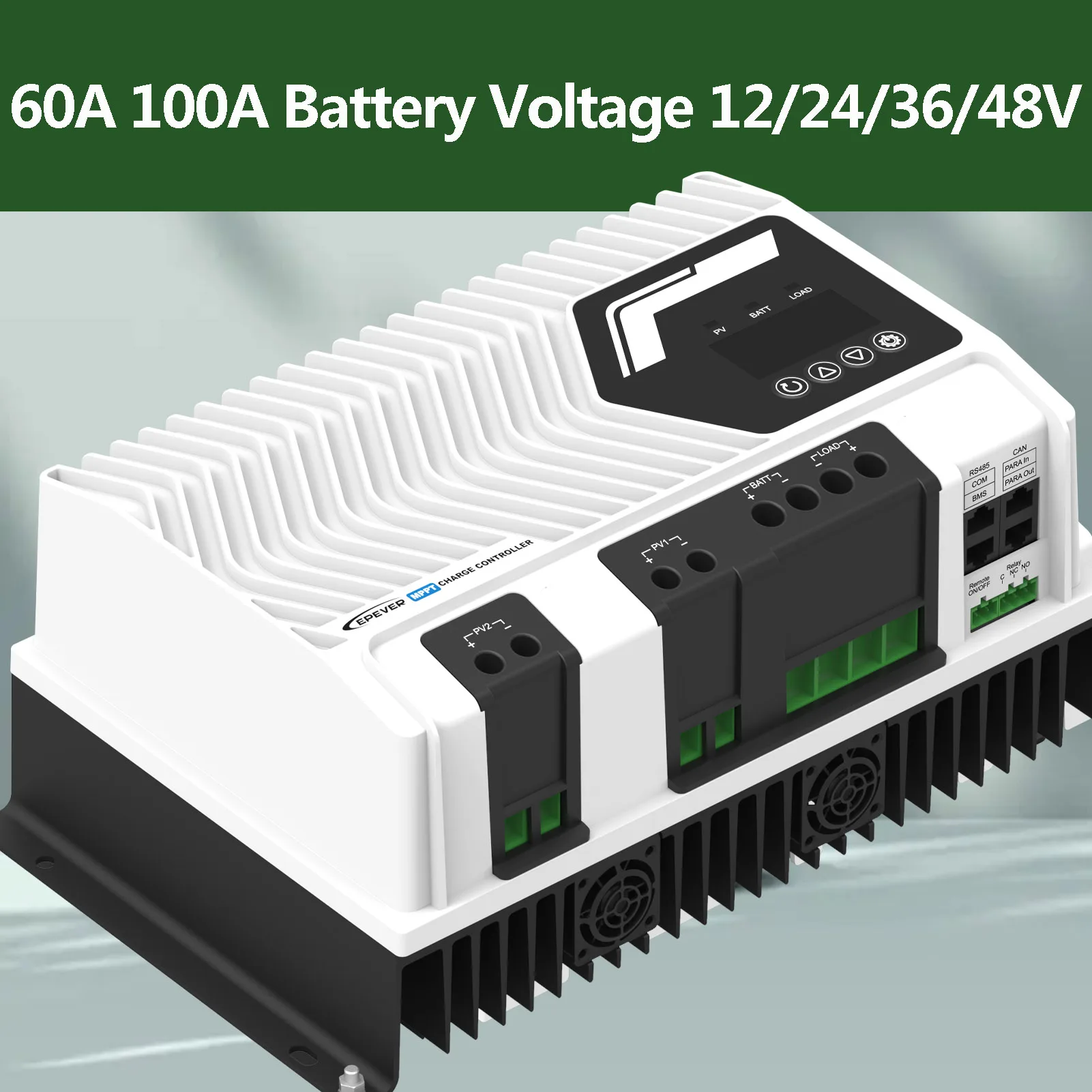 EPEVER 60A 100A New Series MPPT Solar Charge Controller Max PV Input 200V
