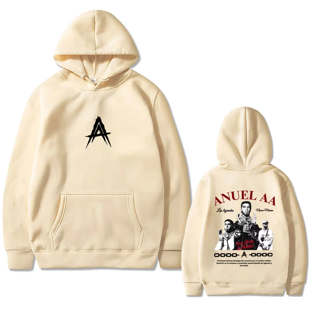 

Rapper Anuel AA Rhlm 2 Real Hasta La Muerte Hoodie Men Women Hip Hop Fashion Oversized Streetwear Male Vintage Casual Hoodies