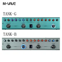 Pedal multiefectos para guitarra M-vave Tank-G, 36 preestablecimientos, 9 ranuras para preamplificador, EQ de 3 bandas, 8 ranuras para cabina IR, 3 modulación/retardo/efecto de reverberación