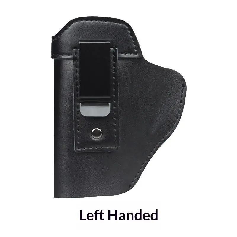 Close-fitting Tactical PU Leather Gun Pouch Concealed Carry  for G17 G19 G23 M92 Personal Defense Accessories