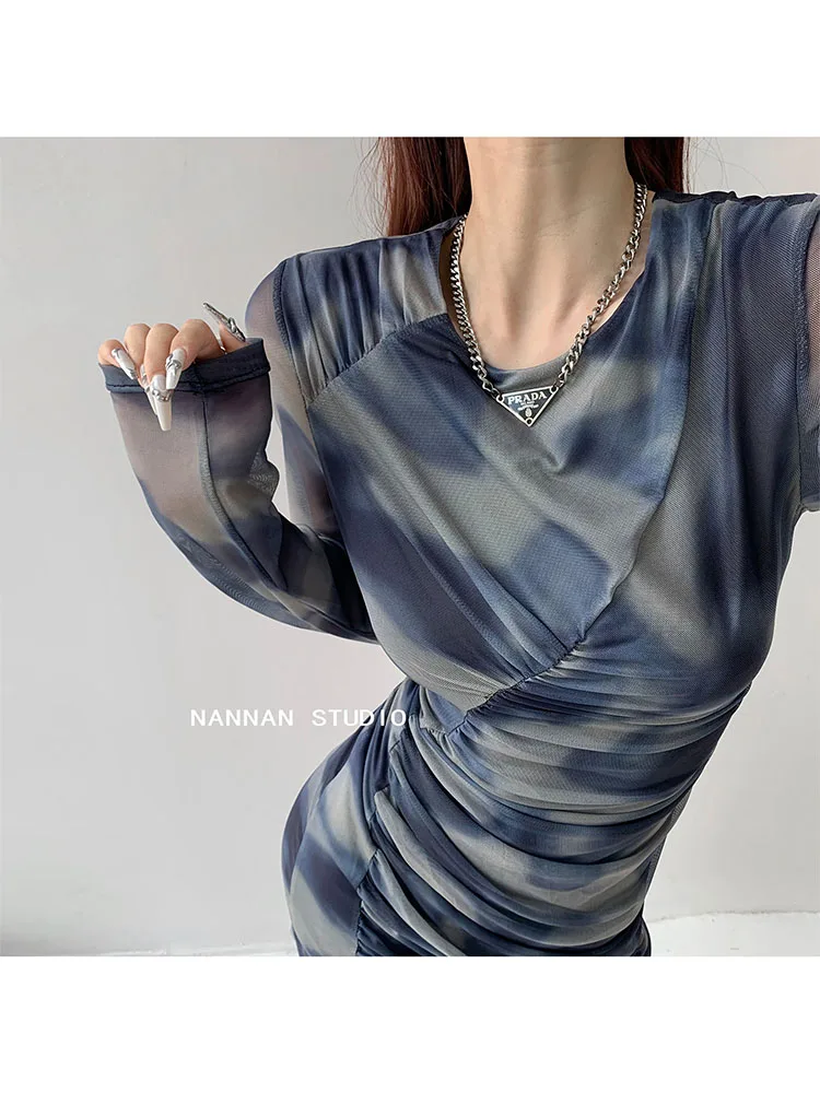 Donna Gyaru a-line abito stile americano occasioni formali aderente Patchwork francese eleganza abito corsetto Halter Dress Slim