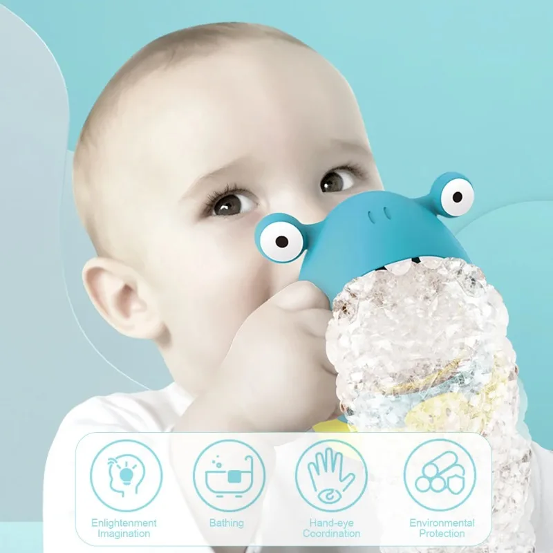 Baby Bad Blase Maschine Badezimmer Bad Spielzeug Nette Cartoon Shark Krabbe Blase Blasen Sicheres Material Anti Aspiration Pädagogisches Spielzeug