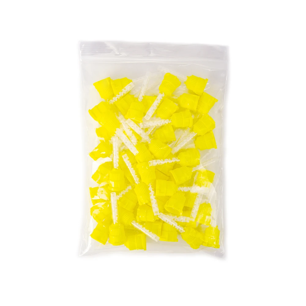 Dental Silicone Rubber Conveying Mixing Head Disposable Impression Materials Mixing Tips Mixing Tube Laboratory Color Tubes