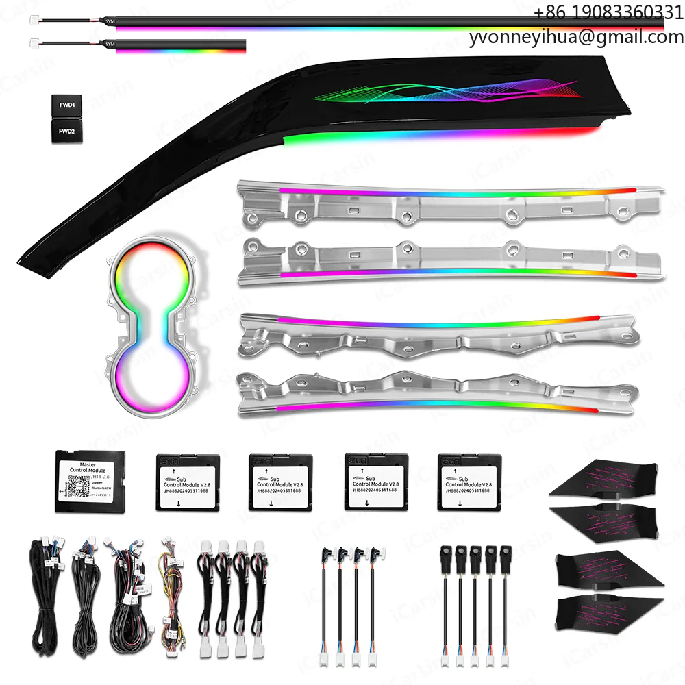 

Upgrade Symphony Led Car Interior Ambient Lighting For Toyota Camry 2018-2023 Atmosphere Strip Decoration Accessories