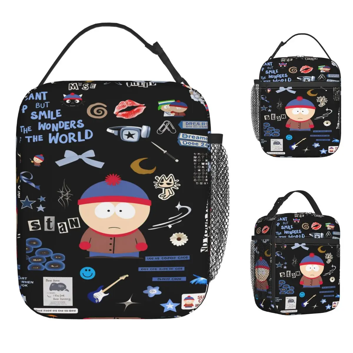 Stranger South Parks Lunch Bag Portable Lunch Box Girls Outdoor Picnic Print Cooler Bag Casual Oxford Thermal Tote Handbags
